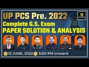 UPPCS Pre 2022 | Complete Live Paper Solution | UPPCS Pre Answer Key & Expected Cutoff | UP Utkarsh