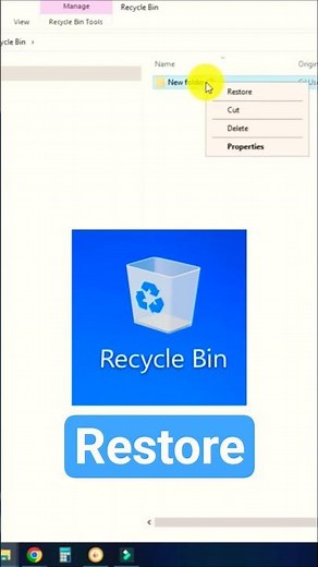 Restore Recycle Bin - Shortcut Windows