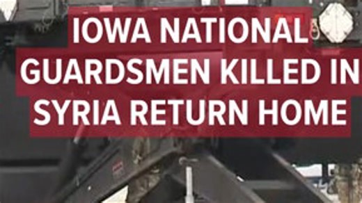 Iowa National Guardsmen killed in Syria return home on Christmas Eve