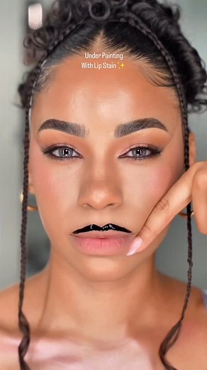 81K views · 28K reactions | Underpainting with lip stain✨ IB @lilpinko Contact lenses @dimple.color - cosmic blue (code CORI15) . . #makeuphack #makeuphacks #makeupvideos #makeuptutorial | VelaBeauty | Facebook