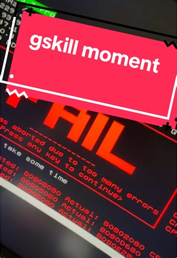 “I wonder why my windows is blue screening so often” said he an hour ago #tech #techtok #pc #ram #fyp #memtest86 #gskill @gskill_official is it supposed to do that