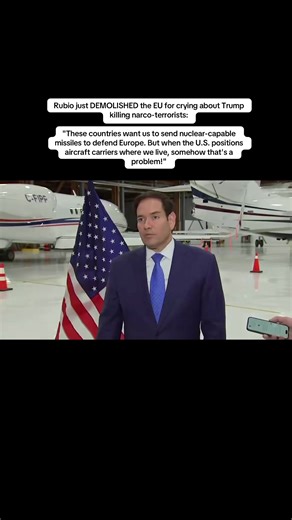 Rubio just DEMOLISHED the EU for crying about Trump kiIIing narco-terrorists: