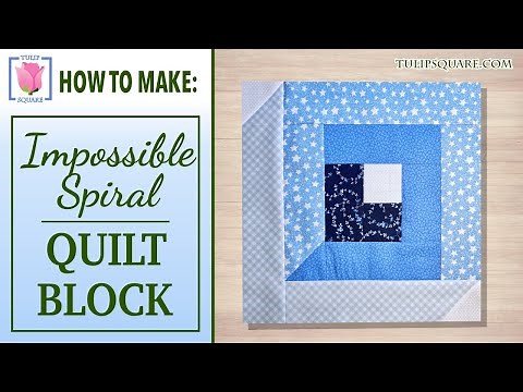 How to Make Impossible Spiral Quilt Block ▣ Easy Tutorial ▣ Patchwork Sewing Quilting for Beginners
