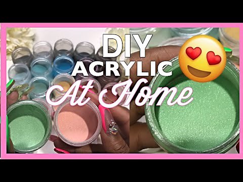 How to Make your own acrylic powder ~ at home diy ~amazon haul