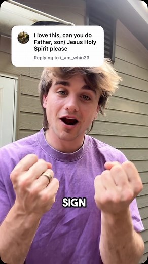 Enjoy :) • • In this video, I demonstrate how to sign various religious terms in American Sign Language (ASL), including ‘Father’, ‘Jesus’, ‘Holy Spirit’, and the ‘Trinity’. I explain the different ways these can be signed, and share the specific signs I prefer to use! • Please be kind in the comments and let’s love each other! • • TO BE CLEAR, I am Deaf. I have a CI which is why I can speak really well. • • #asl #deaf #signlanguage #christian #christianreels #jesusisking | Hayden Daum