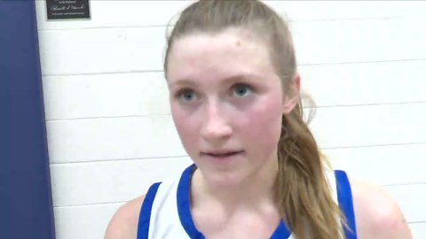 Hannah West taking volleyball momentum in hoops