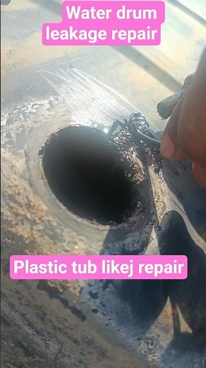 water drum leakage repair !! plastic tub leakage repair #viralvideo #kuber_technical_guruji