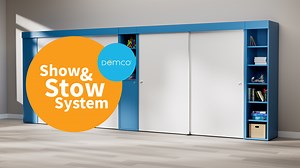 Have you seen what Demco has in store (for storage)? Check out the all new Show & Stow options at demco.com/show-and-stow | Demco