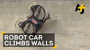 This robot is half car, half helicopter, and can climb up walls. | AJ