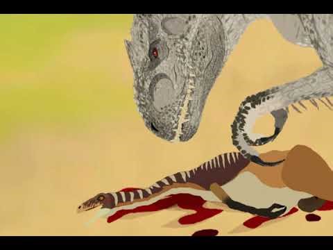 [Dc2/animation]| albino terror vs indominus rex 
