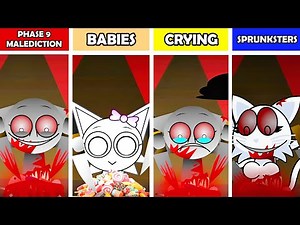 Sprunki Phase 9 Malediction VS Babies VS Crying VS Sprunksters