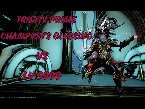 [Warframe]Trinity Prime vs Lv 9999 Steel Path Void Cascade