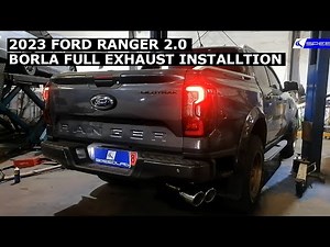 2023 Ford Ranger Borla Full Exhaust Installation