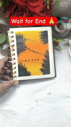 Power Lines + Birds = Perfect Aesthetic Art 🕊️🎨 #shorts #trending #art #painting #viral #shortsfeed