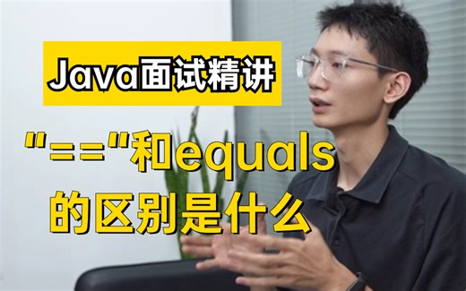 【Java面试精讲】“==“和equals的区别是什么（史上最全总结、最靠谱）
