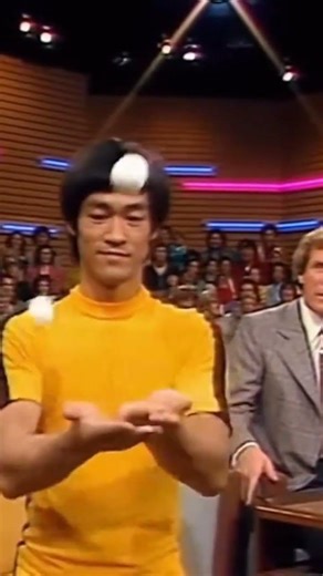 Bruce Lee Balances Pingpong Ball On His Hands| Bruce Lee #shorts