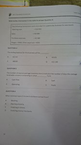 Refer to the information in the table to answer Question 4.... | Filo