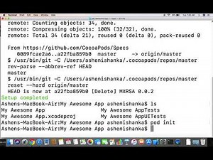 How to install CocoaPods on mac and setup Pods with Xcode Project