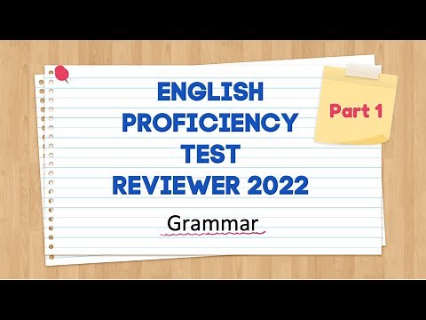 EPT REVIEWER 2022 | GRAMMAR | PART 1 | PRACTICE TEST | TEACHER JHEAN