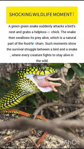 Snake Attak Nest amazing wildlife #snake #ukwildlife #usawildlife #wildlife #shorts