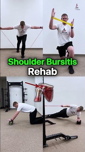 4 Simple Exercises For Chronic Shoulder Bursitis #shoulderpain #shoulderrehab #pt