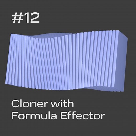 Cinema 4D Quick Tip #12 - Cloner with Formula Effector