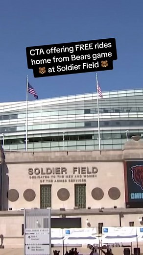 To kick of the 2023 football season in Chicago, CTA has partnered with Miller Lite to provide fans free postgame transportation from Solider Field following the Bears' home opener. Fans in attendance for Sunday's game against the Green Bay Packers can catch a free ride after the game from approximately 6:30 p.m. until 9:30 p.m. #chicago #chicagonews #soldierfield #bears #chicagobears #chicagofree
