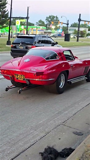 Chevrolet Corvette Classic Car Drive By Engine Sound Telegraph Cruise Taylor MI 2026