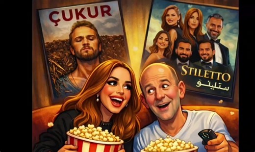 مارك اكتشف الدراما العربية… ومافيش رجوع! 😂 Mark discovered Arabic dramas… and now he’s addicted! #مسلسلات #fyppppppppppppppppppppppp #couple #tiktok#الحفرة