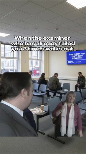 Jokes! Don’t blame the examiner if you fail - self reflect and come back stronger next time! The examiner definitely doesn’t remember you #drivingtest #testfail #testtips #learnerdriver #driving