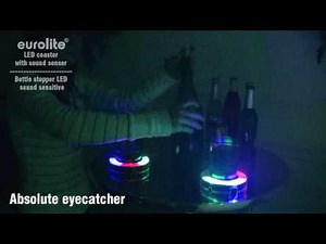 EUROLITE LED coaster with sound sensor - EUROLITE Bottle stopper LED, sound sensitive