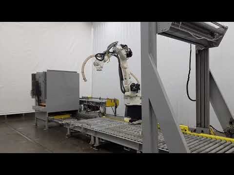 E319173 - Arpac Arbot Robotic Palletizer with Yaskawa Robot Arm, Automatic Stretch Wrapper Con