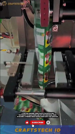 Automatic Snack Packaging Machine | Vertical Packing Process #industrialmachine