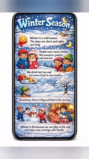 Winter Season for Kids | Fun & Colorful Winter Facts for Children