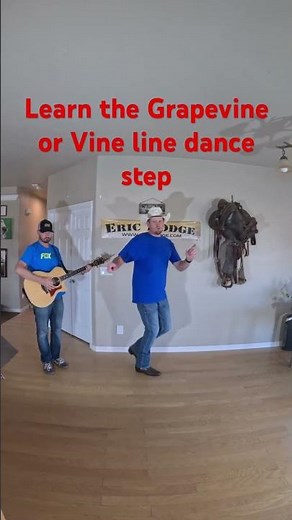 Let’s learn 1 basic line dance step. The grapevine or vine. Let’s dance