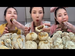 Juicy Dumplings Mukbang | Steamed Dumpling Bites ASMR Eating Show