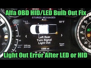 Ram Bulb Out After HID/LED: Alfa OBD Error Fix For Headlights+Turn Signals