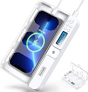 Timed Lock Box for 7" Cell Phone, Phone Jail with Timer to Help Reducing Screen Time | Break Free from Social Media/Games