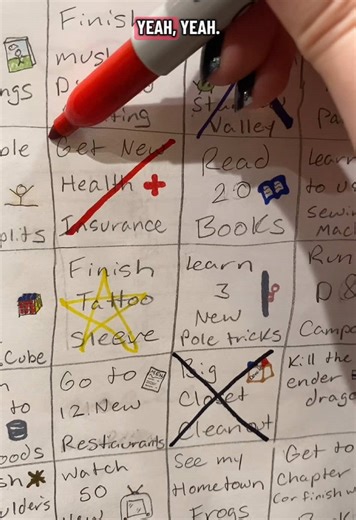 Health Insurance Bingo Accomplishments