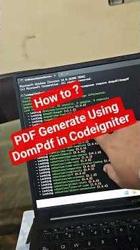 How to generate pdf using DomPdf in Codeigniter #dompdf #pdfGenerate #csi #howTo