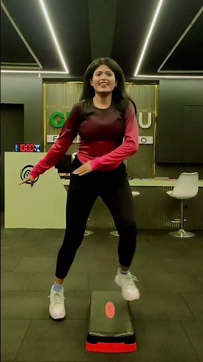 Step Aerobics Dance Routine Full Body Burn #zumba #homefitness #cardio
