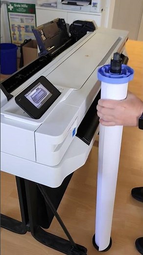 Papierrolle laden HP Designjet T525 #designjet #cad #hp #plotter #machine #printer