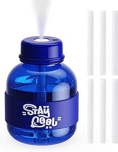 Amazon.com: Mini Humidifier 360ml USB Cute Blue Personal Small Humidifier with adjustable Cool Mist Mode,7 Color Light for office Desktop,Plant Home Indoor Room Baby Bedroom Super Quiet : Home & Kitchen