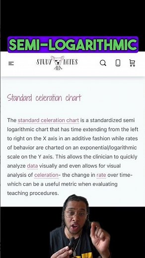 Understanding The Standard Celeration Chart for the BCBA Exam #education #aba #behavioranalysis