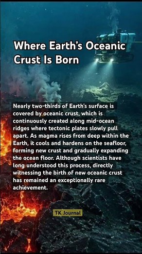 Where Earth’s Oceanic Crust Is Born🌊🌎📝