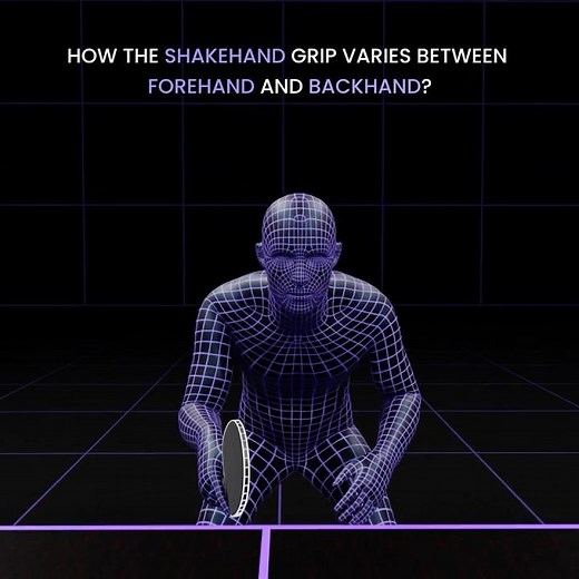 How the Shakehand Grip varies between Forehand and Backhand?