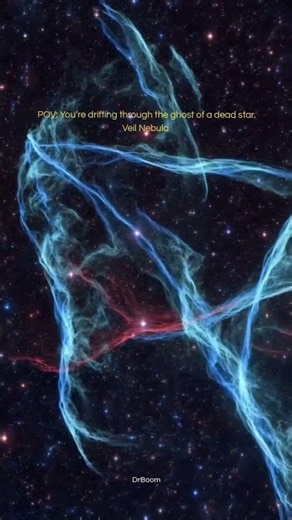 THE GHOST OF A DEAD STAR 🌌 | Explore the Veil Nebula #shorts