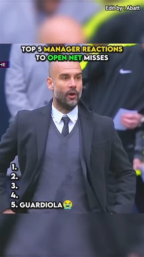 Top 5 MANAGER REACTIONS To Open Net Misses 😱 #shorts #football