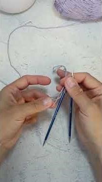 How to knit from a bobbin using three threads at once #knitting #knitting #knittingwithneedles #k...