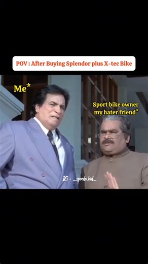 𝙎𝙥𝙚𝙚𝙙𝙤 𝙆𝙞𝙙 🛸 on Instagram: "Jealousy at peak level 😂 @_speedo.kid_ . . . . . #meme #explore #reel #trending #trendingreels #hero #instagood #speedokid #splendorlovers #splendor #splendorplus #splendorplusxtec #milage"